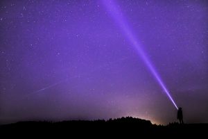 purple starry sky